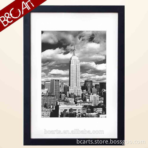 Beautiful cityscape high building painting black and white wall paper modern art paintings